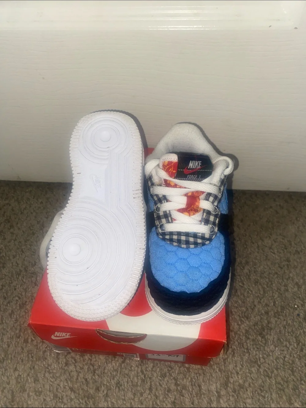 Nike Kids Court Borough Low 2 Sneakers - Black/Blue/White